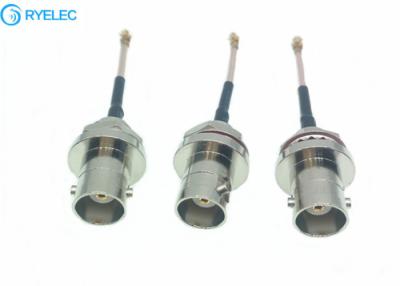China RF cable assembly waterproof IP67 BNC female rear bulkhead to IPX UFL RG178  cable for sale