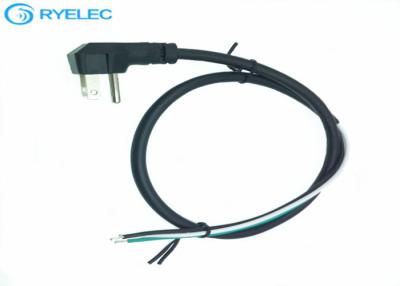 China Cable eléctrico de corriente alterna del enchufe 220V del Pin de los E.E.U.U. 3 con el tipo estañado pelado del cable de corriente alterna del extremo en venta