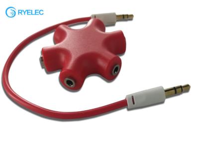 China MP3 Earphone Splitter Sharer Divider ABS Material / Electronic Parts Available for sale