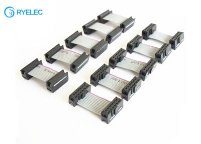China conjunto de cabo liso da fita do passo IDC de 1.27mm com o conector tradicional de IDC à venda
