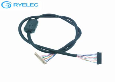 China Cable de extensión de la ferrita LVDS, cable de encargo estañado del conector de cobre LVDS en venta