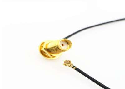 China IPEX al cable coaxial flexible de SMA, doble que protege el cable coaxial micro en venta