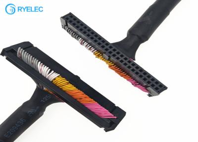 China Ul2463 Round Shielded Flat Ribbon Cable For Siemens Part , 50 Pin Idc Connector for sale