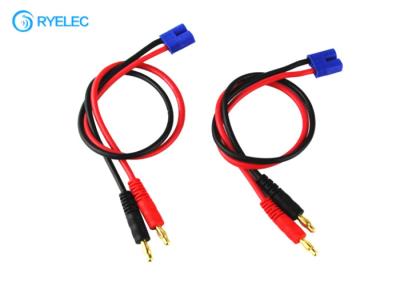 China Durable Custom Cable Assemblies EC3 Male To 4mm Banana Charger Splitter Cable for sale