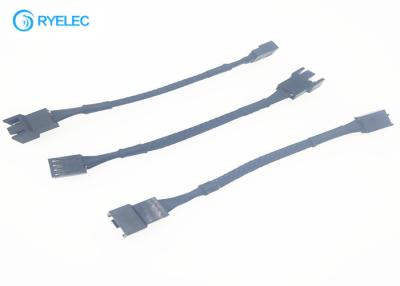 China 2.54mm Custom Wire Harness 2 Pin Male To Female Molex 2510 Connector With Braided Wire for sale