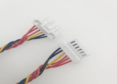 China Both Ends 6 Pin Custom Made Wiring Harness Molex 502439-0600 26 Awg Twisted Cable for sale