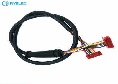 China 2178712-8 Micro Match 8 Pin Red Idc Cable Assembly , 2464 28AWG Electri Cable Assemblies for sale