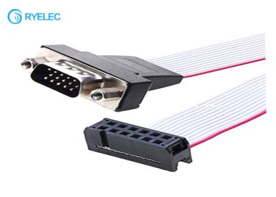 Chine 2x6P IDC au câble masculin de ruban pour imprimante de connecteur de 15P HDB Idc, câble plat flexible à vendre