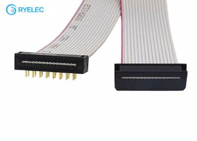 China 2.54mm Pitch Flat Ribbon Cable Assembly 2*8 16 Pin IDC To IDC Connector Cable For Computer for sale