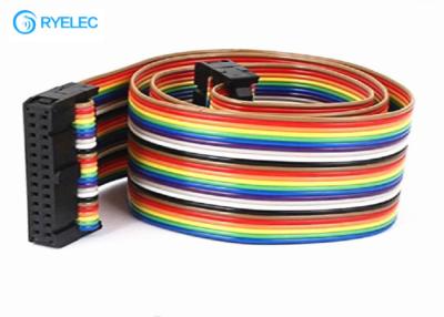 China 26 Pin Idc 2.54 To 26 Pin Colorful Ribbon Flat Cable Can Pressure 2.54 FC Head Connector for sale