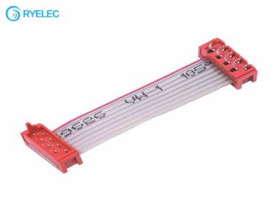 중국 8 Pin 20 Pin UL2651 편평한 리본 케이블 어셈블리 빨간 Idc 소켓 연결관 판매용