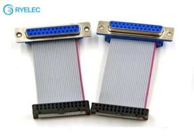 China 25P - DB Female Connector To 2.54mm IDC Dual Row (2*13)26 Pin Socket Ribbon Cable for sale