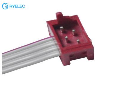 China Micro Match Connector 1.27MM Red IDC Socket Male DIP SMT To 4 Pin Idc Falt Cable for sale