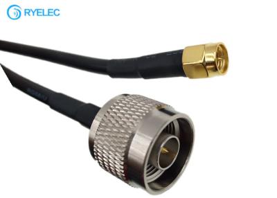 China 3M RG58 Rf Extension Cable Low Loss Coaxial N Type Male To Sma Male For Pigtail for sale