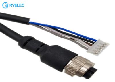 China M12 5 Code-Flanschdose-Abschlussprogramm-Rundsteckverbinder Pin B zu Jst Ph2.0 5 Pin-Kabel zu verkaufen