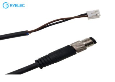 China Circular Male Female Sensor Cable M8 3pin Connector To 2.5mm Pitch 2 Pin Jst - Eh Cable for sale