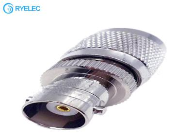 China Nickel Plated 50ohm Tnc Male To Bnc Female Jack Straight Rf Coaxial Adapter for sale