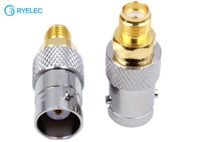 China Bnc Female To Sma Female Connector Straight Jack Coaxial Coax Adapter Test Converter for sale