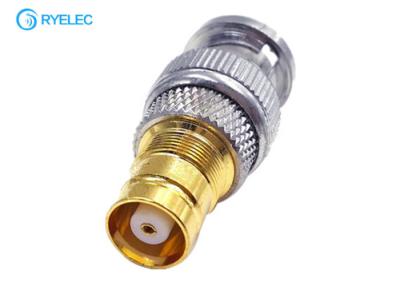 China Nickel Plate Bnc Male To L29 Female Gloden Brass Rf Straight Antenna Adapter for sale