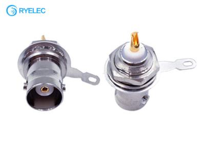 China Solder Type 75ohm Straight Bulkhead Female Bnc Adapter For Cable Rg141 Antenna Conector for sale