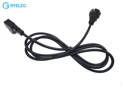 China Power Cord European Schuko Iec 60320 C13 Left Angle 3*1.0mm2 Cable for sale