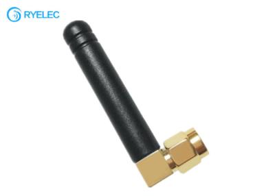 China Gsm 868m 900m 915mhz Stubby Antenna 2dbi Right Angle Sma Male Aerial for sale