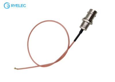 China 180 Degree Female Crimp Type Rear Mount Bnc To Ufl Female With Rg178 Jumper Rf Cable for sale