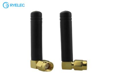 China 1.5dbi GSM 5CM Rubber Ducky Antenna Aerial Booster RP SMA Male Right Angle Connector for sale