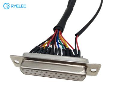 China DB25 Micro D - Sub Adapter Female To Molex 1.5mm Pitch 8 Pin 12 Pin 87439 1007 24 Awg Cable for sale