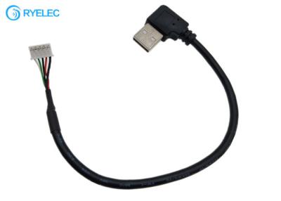 China Usb A con el conector pH 5-Pin de 5 Pin Jst al Usb un cable de ángulo recto masculino del enchufe de 90 grados en venta