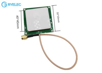 China RFID 868mhz Integrative Module Anti Collision Reading 3dBi Ceramic Antenna With Sma Cable for sale