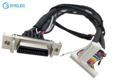 Κίνα Ο θηλυκός συνδετήρας 26 καρφιτσών SCSI 180 βαθμού HPCN σε 8 καρφώνει 12 την καρφίτσα 87439 με το τελικό καλώδιο M4 προς πώληση