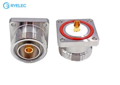 China DIN / L29 Female With Flange Mounting RF Antenna Connector For Microwave Equipment for sale