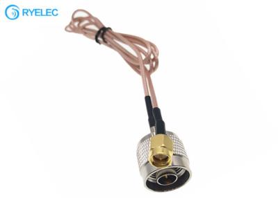 Chine Prise masculine de N directement au câble masculin d'antenne de tresse de SMA plaqué par or coaxial à vendre