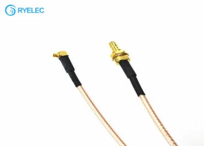 China RG316/ U RF Cable Assemblies , Coaxial Cable Assemblies Mmcx To Smb Connector for sale