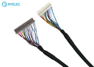 Cina passo DF14 di 20pin 1.0mm al cavo del connettore LVDS di DF19 Hirose per la macchina di spogliatura con UL20276 in vendita