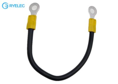China RV 5.5-6 12-10 1/4 Inch Insulated Spade Lugs Crimping Terminals Ring Type With 1015 10AWG Wire Cable for sale