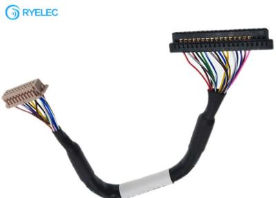 China Twisted Pairs 20pin JAE FI-S20S to 20P HRS DF13-20DS-1.25C 1.25MM LVDS LCD Cable For Monitor for sale