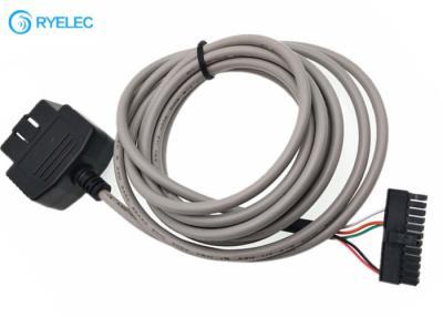 China Varón ODB2 a Molex Microfit 3,0 43025-2400 con el cable de extensión de diagnóstico del coche auto del PVC en venta