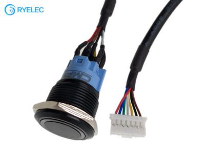 China IP65 Waterproof Pushbutton Led Button Switch To 2.0MM 7 Pin JST PAP-07V-S PVC Cable for sale