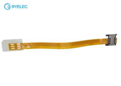 China GSM CDMA Standard UIM SIM Card Kit Male To Female Extension Soft Flat FPC Cable for sale