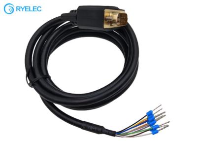 China RS232 Male VGA DB 9P DB9 Computer Cable To Ferrule Mini Crimp Terminal Connector for sale