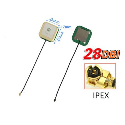 China Active Ceramic 28dB UAV Aerial GPS Beidou Antenna Low Noise for sale
