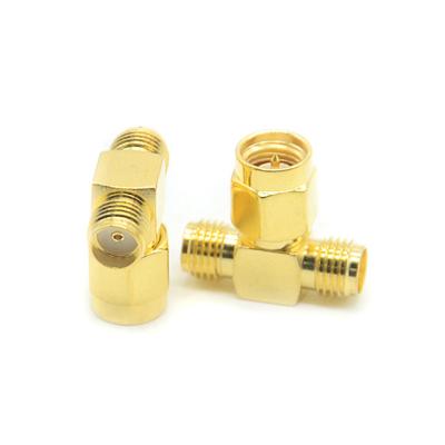 China Antenna T Shape SMA Male To Female Adapter Splitter Connector for sale