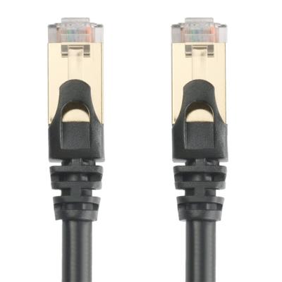 China CAT7 28AWG 4 Pair SFTP SSTP Lan  Network Patch Cord gold plated for sale