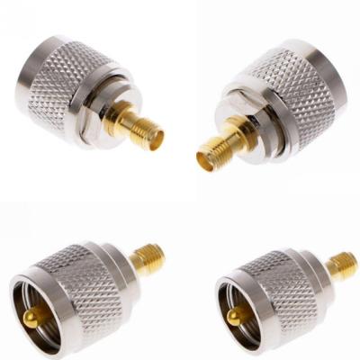 China Micro RF Coaxial Connector SMA Male To UHF Female Adapter for sale