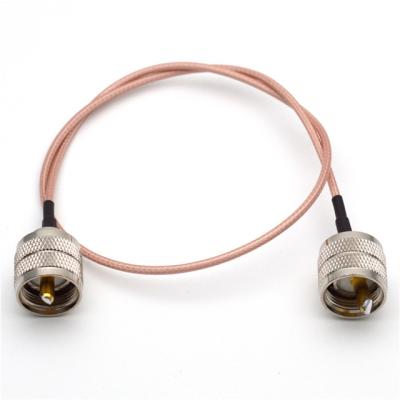China Connector Cable SL16-JJ UHF-JJ Male To Male RG174 50CM RF Cable Assemblies for sale
