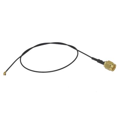 China 1.13mm  IPEX To SMA  Router Modified RF Coaxial Cable Gold Plated for sale