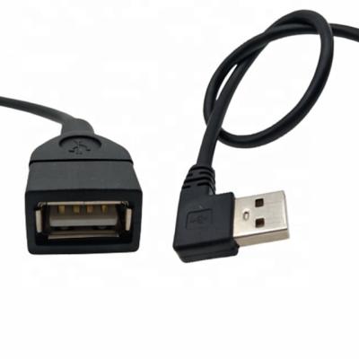 China Ângulo direito USB de ROHS OTG 2,0 conjuntos de cabo feitos sob encomenda à venda