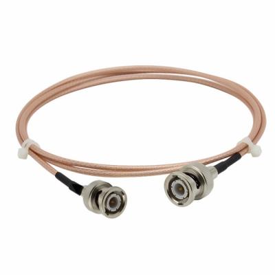 China ROHS Copper PVC BNC Male To Male RG142 Coaxial Cable 20cm length for sale